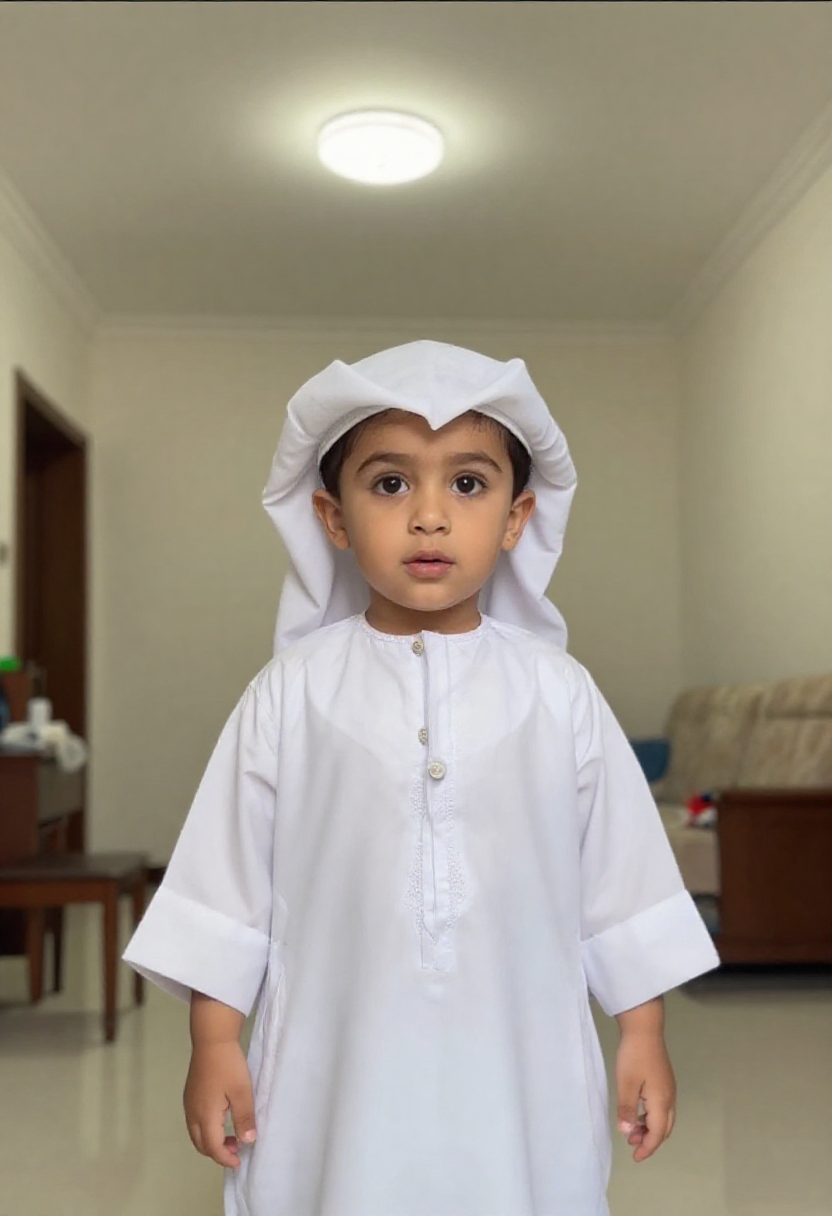 فهد ولد من الإمارات عمره 3 سنوات